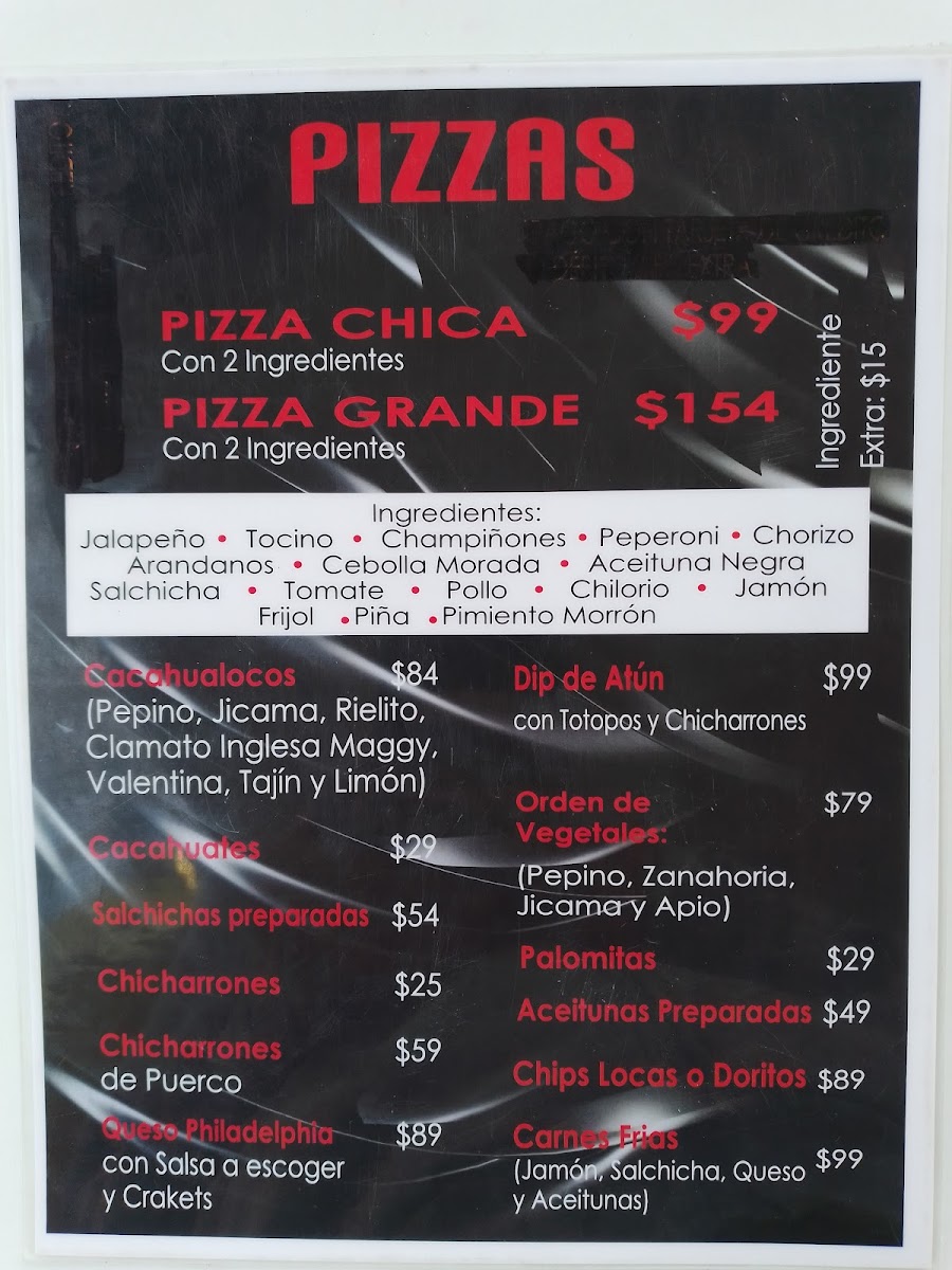 Las Micheladas Menu - Image 1